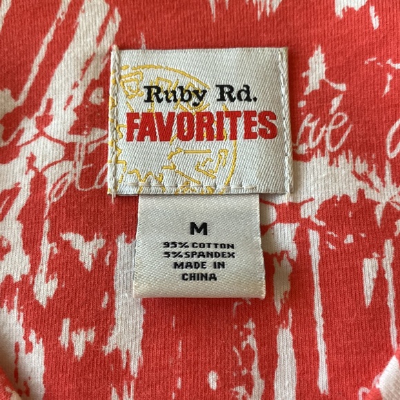 Beautiful top Ruby Rd size M - Picture 3 of 3